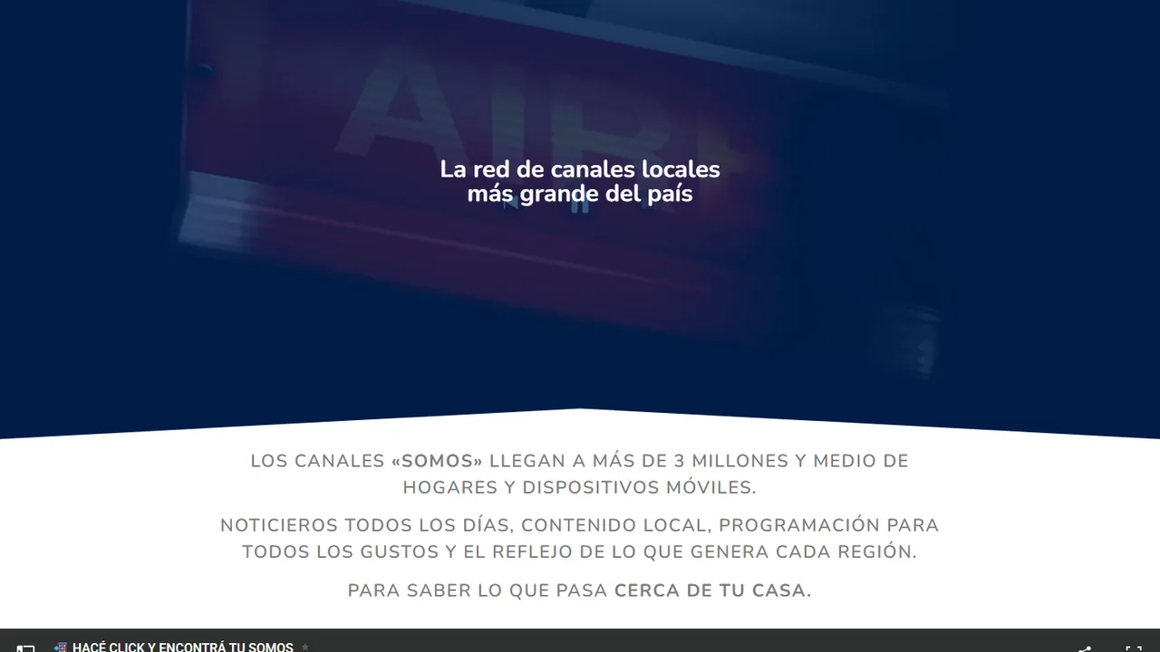 Captura del sitio SOMOS